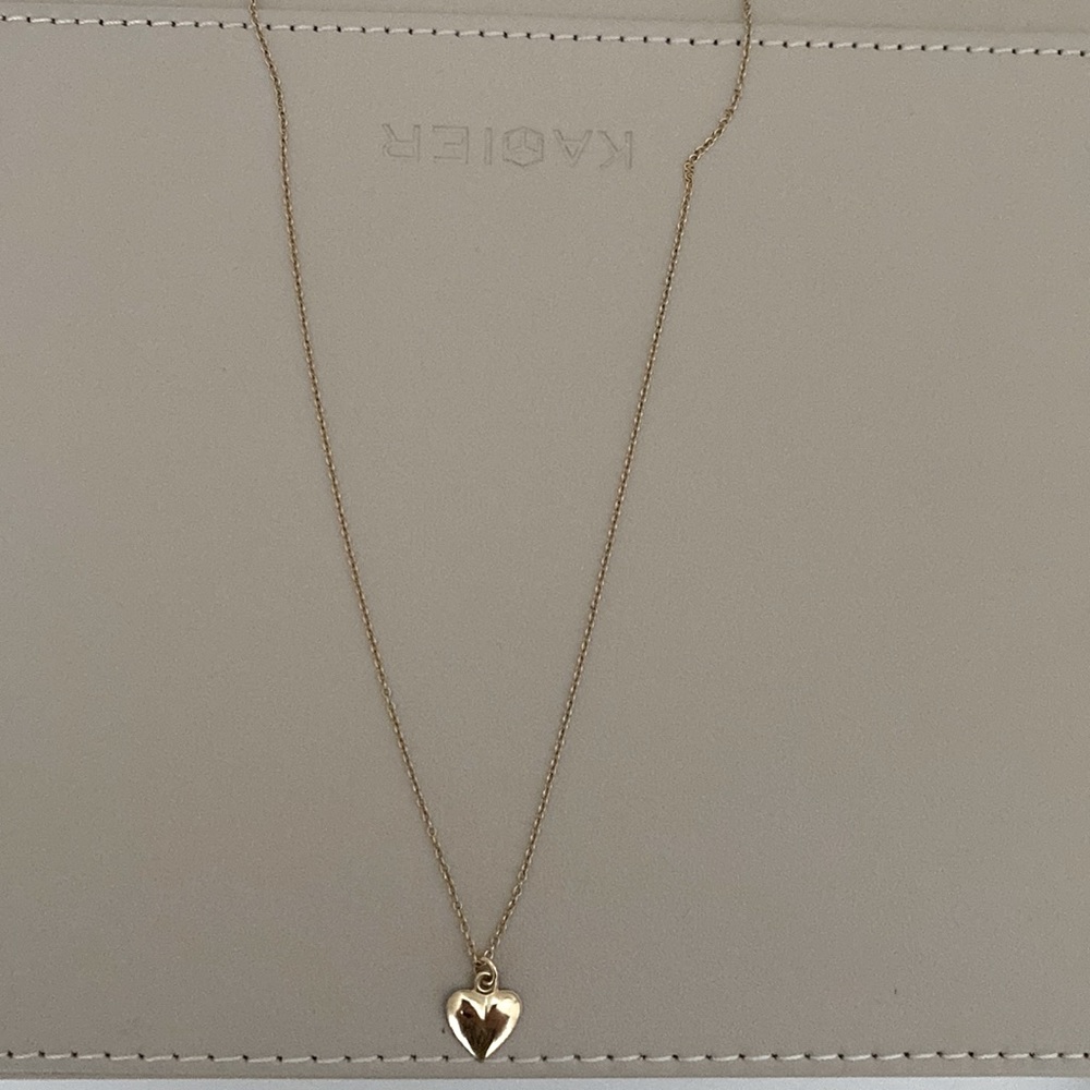Gold plated heart necklace